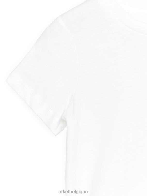 ARKET t-shirt à col rond enfants blanc T46DR1532 vêtements