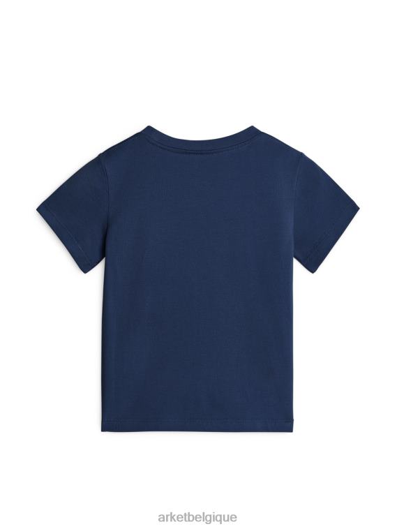 ARKET t-shirt à col rond enfants bleu T46DR1534 vêtements