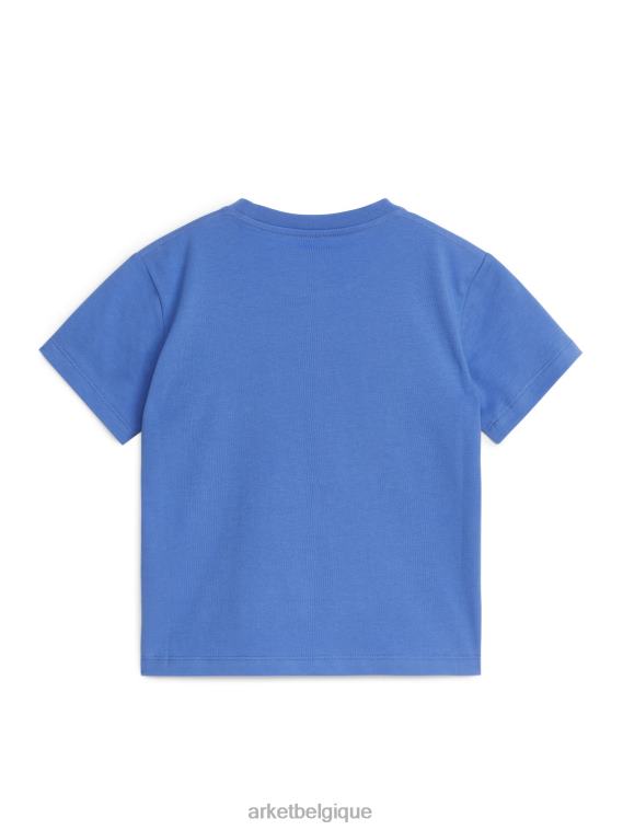 ARKET t-shirt à col rond enfants bleu ciel T46DR1489 vêtements