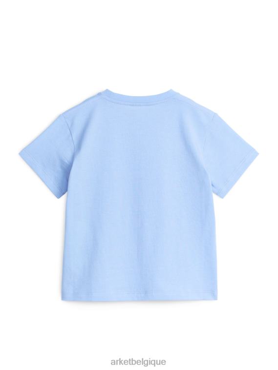 ARKET t-shirt à col rond enfants bleu clair T46DR1507 vêtements