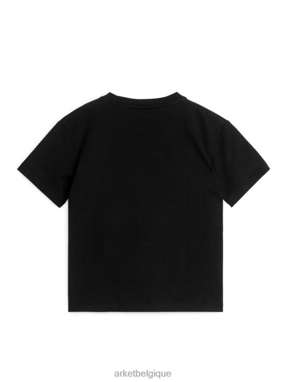 ARKET t-shirt à col rond enfants noir T46DR1490 vêtements
