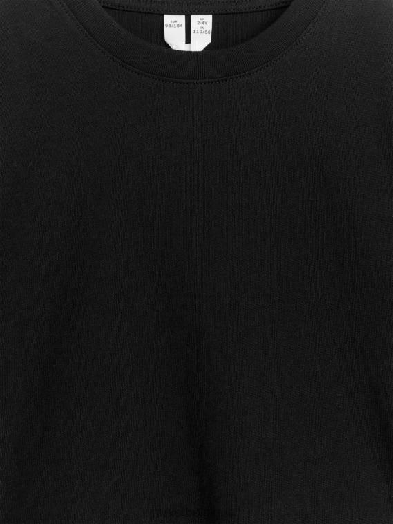 ARKET t-shirt à col rond enfants noir T46DR1490 vêtements