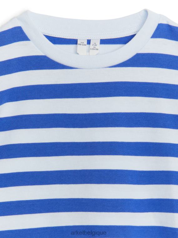 ARKET t-shirt à manches longues enfants bande bleue T46DR1512 vêtements