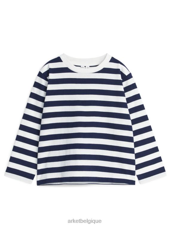 ARKET t-shirt à manches longues enfants bleu foncé T46DR1498 vêtements