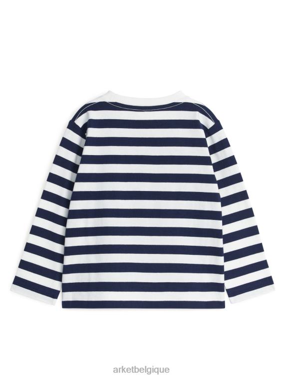 ARKET t-shirt à manches longues enfants bleu foncé T46DR1498 vêtements