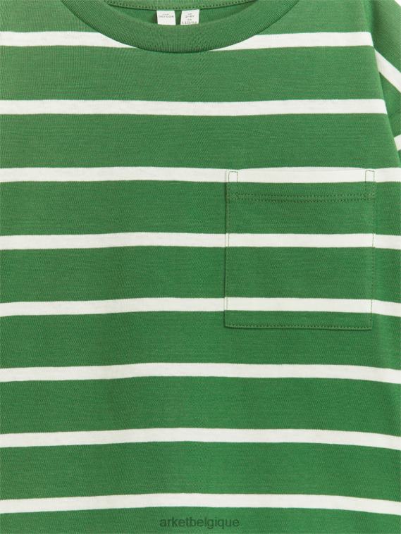 ARKET t-shirt à manches longues enfants vert/rayures T46DR1452 vêtements