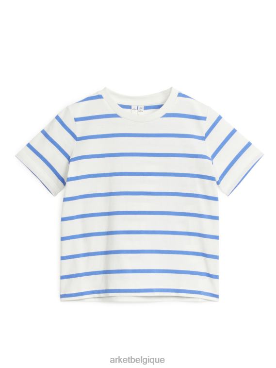 ARKET t-shirt à rayures enfants blanc bleu T46DR1477 vêtements