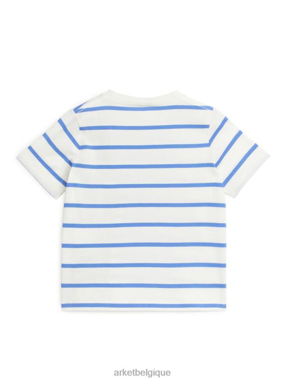 ARKET t-shirt à rayures enfants blanc bleu T46DR1477 vêtements