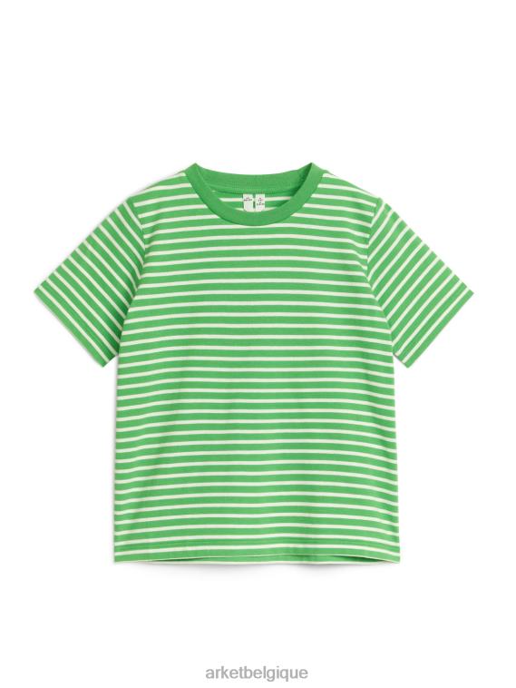 ARKET t-shirt à rayures enfants vert blanc T46DR1501 vêtements