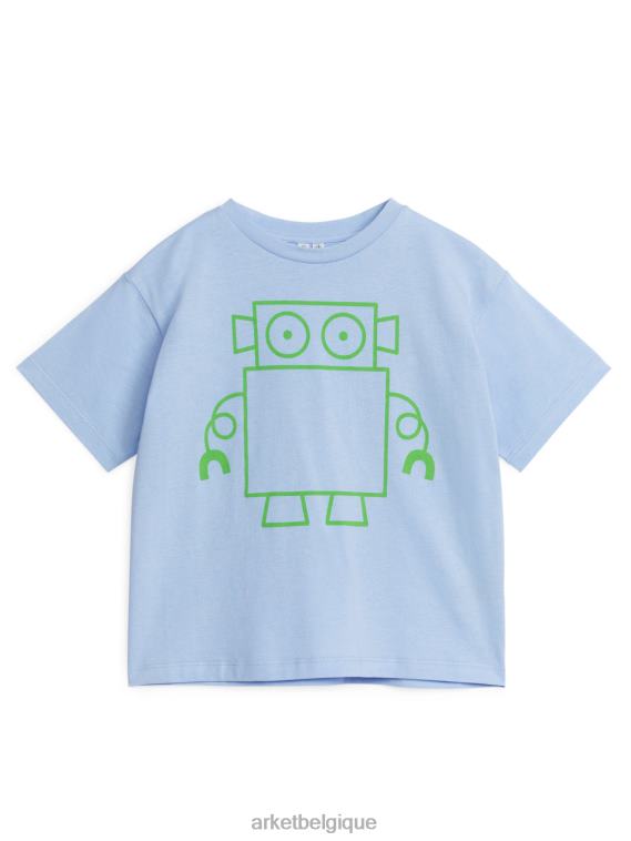 ARKET t-shirt surdimensionné enfants bleu clair/robot T46DR1457 vêtements