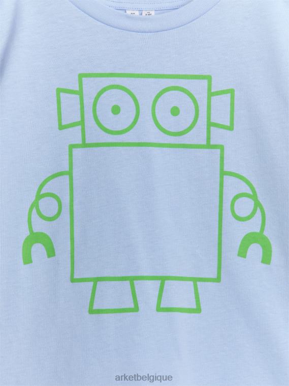 ARKET t-shirt surdimensionné enfants bleu clair/robot T46DR1457 vêtements