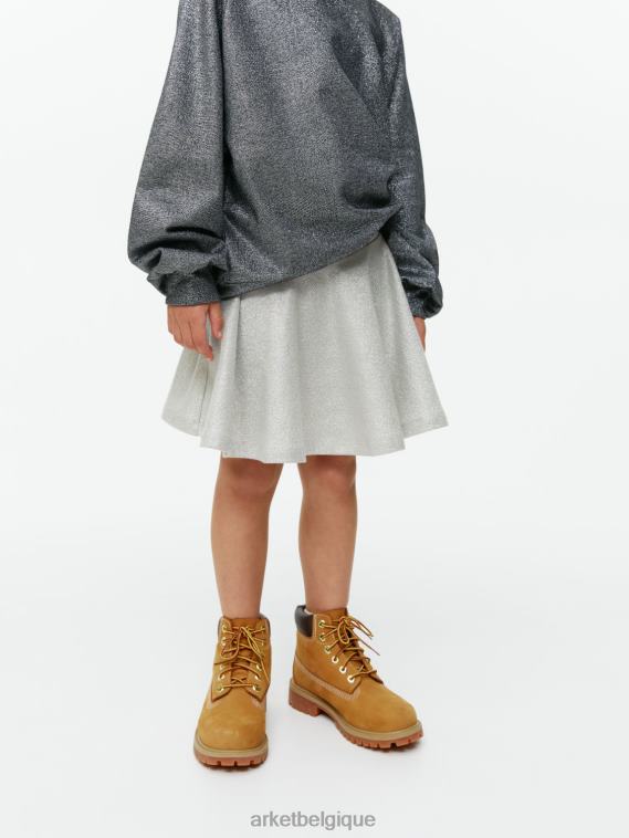 ARKET jupe à paillettes enfants argent T46DR1386 vêtements