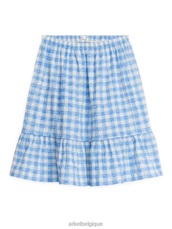 ARKET jupe à plusieurs niveaux enfants blanc bleu T46DR1384 vêtements