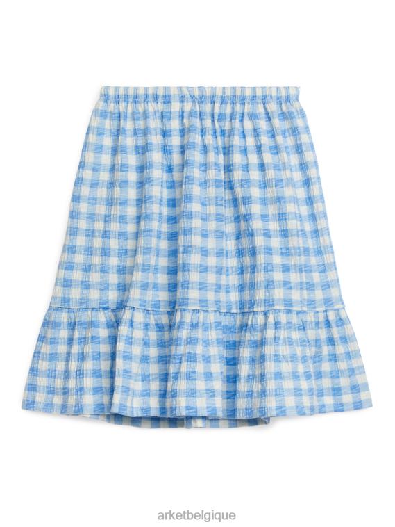 ARKET jupe à plusieurs niveaux enfants blanc bleu T46DR1384 vêtements