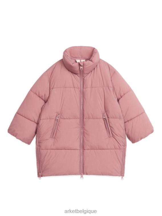 ARKET doudoune mi-longue enfants rose poussiéreux T46DR1678 vêtements