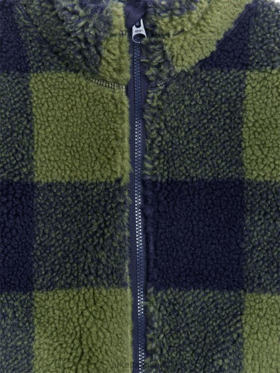 ARKET veste à carreaux enfants kaki/bleu T46DR1680 vêtements