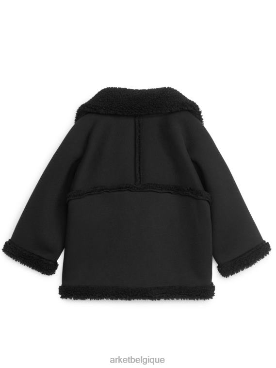 ARKET veste à poils enfants noir T46DR1676 vêtements