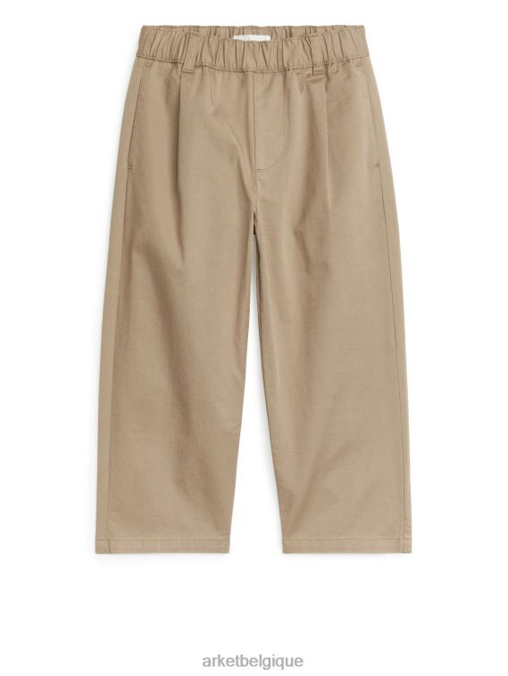 ARKET chino large en coton enfants beige T46DR1537 vêtements