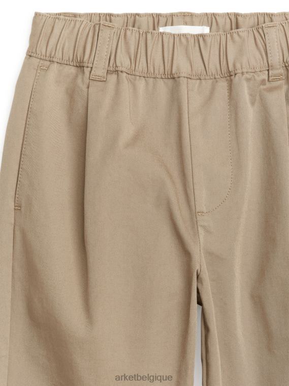 ARKET chino large en coton enfants beige T46DR1537 vêtements