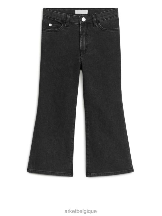 ARKET jean évasé stretch enfants noir délavé T46DR1572 vêtements