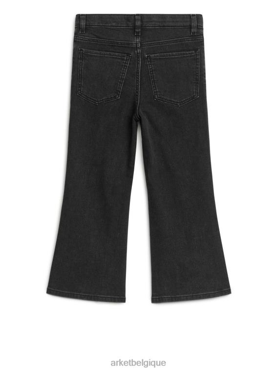 ARKET jean évasé stretch enfants noir délavé T46DR1572 vêtements