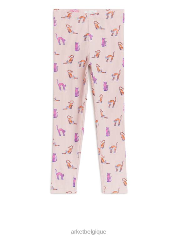 ARKET legging côtelé enfants rose poussiéreux T46DR1545 vêtements