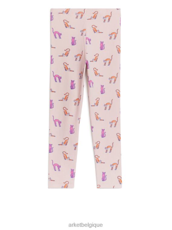 ARKET legging côtelé enfants rose poussiéreux T46DR1545 vêtements