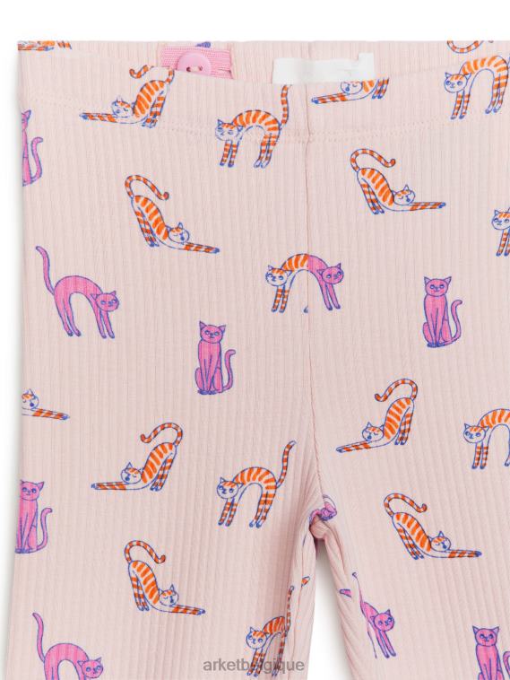 ARKET legging côtelé enfants rose poussiéreux T46DR1545 vêtements