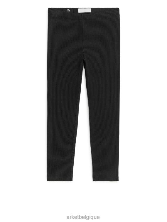 ARKET legging en jersey côtelé enfants noir T46DR1589 vêtements