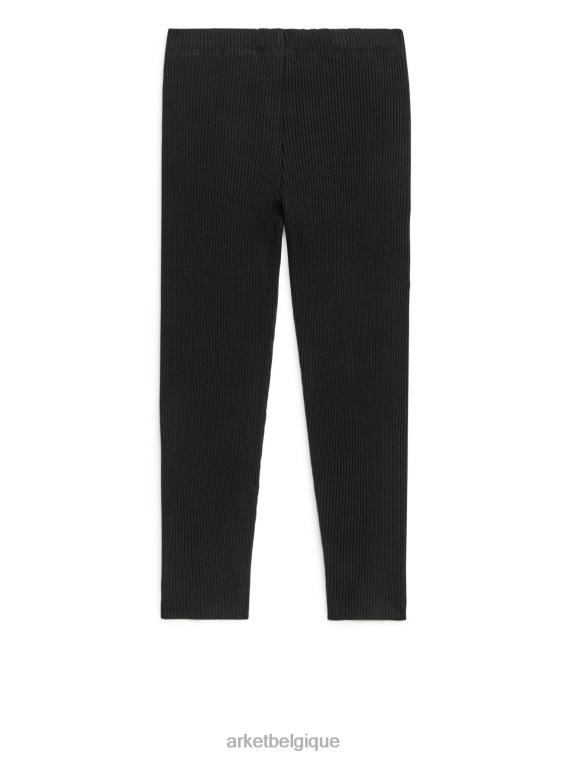 ARKET legging en jersey côtelé enfants noir T46DR1589 vêtements