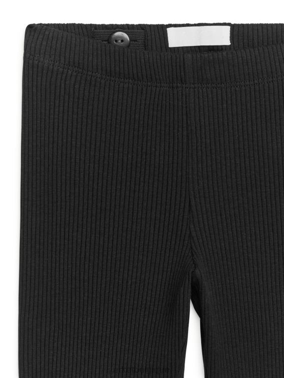 ARKET legging en jersey côtelé enfants noir T46DR1589 vêtements