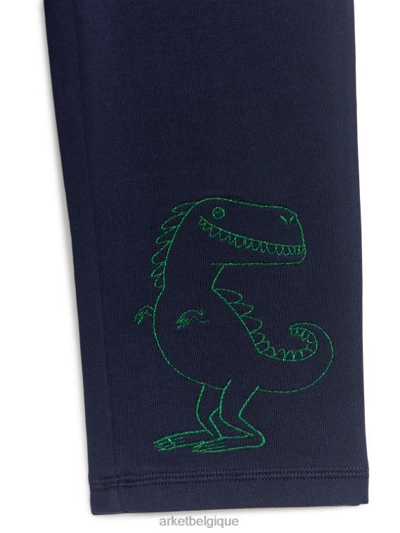ARKET pantalon de jogging brodé enfants bleu foncé T46DR1574 vêtements