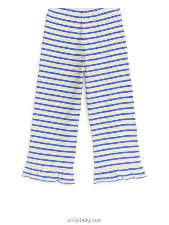 ARKET pantalon en jersey à volants enfants bleu/rayure T46DR1558 vêtements