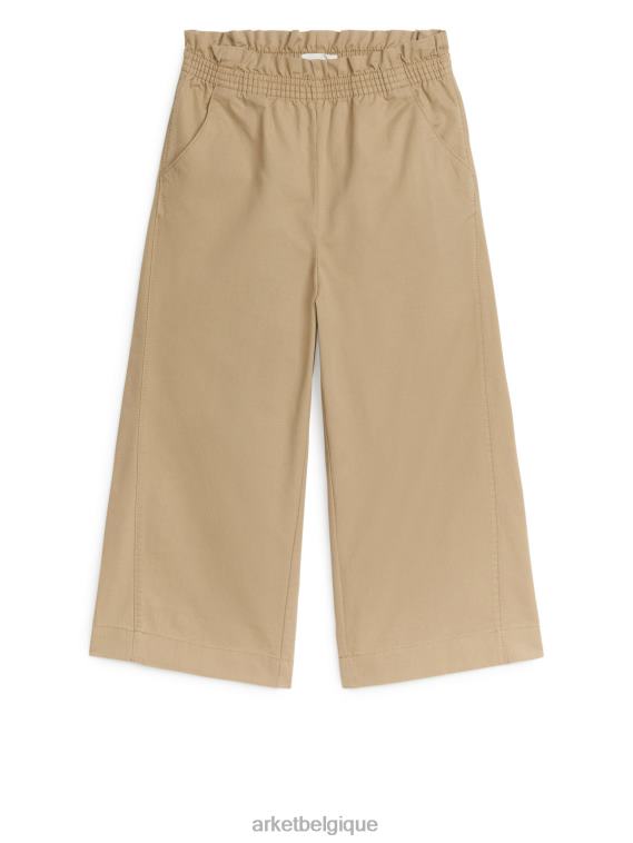 ARKET pantalon large en coton enfants beige T46DR1540 vêtements