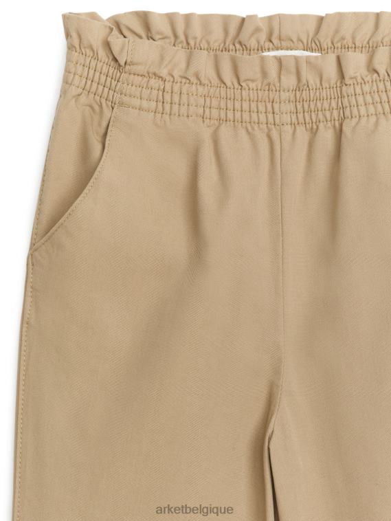 ARKET pantalon large en coton enfants beige T46DR1540 vêtements