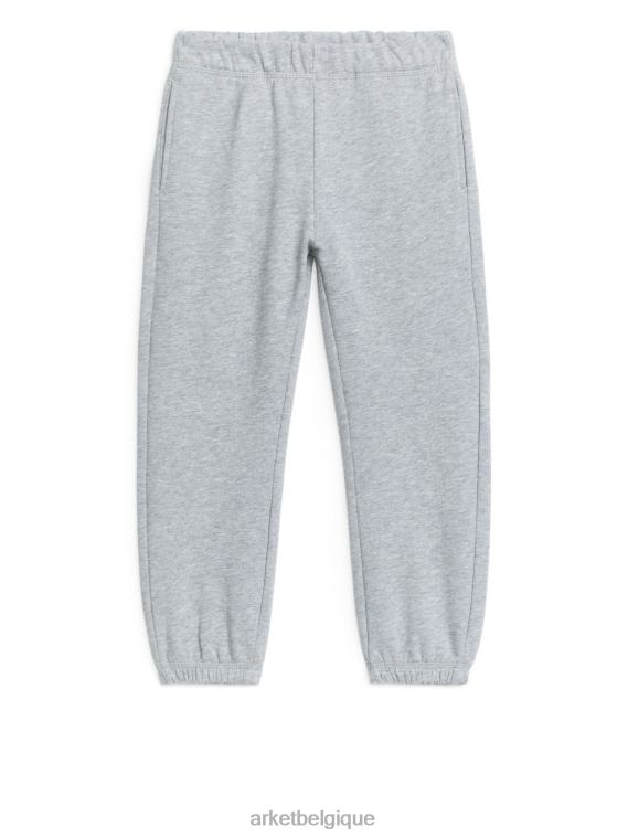ARKET pantalons de survêtement universitaires enfants gris mélangé T46DR1580 vêtements