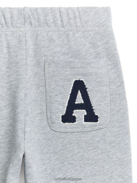 ARKET pantalons de survêtement universitaires enfants gris mélangé T46DR1580 vêtements