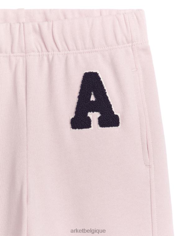 ARKET pantalons de survêtement universitaires enfants rose pâle T46DR1579 vêtements
