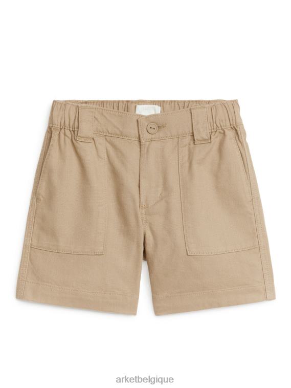 ARKET short en coton enfants beige T46DR1536 vêtements