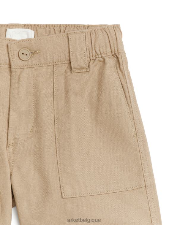 ARKET short en coton enfants beige T46DR1536 vêtements