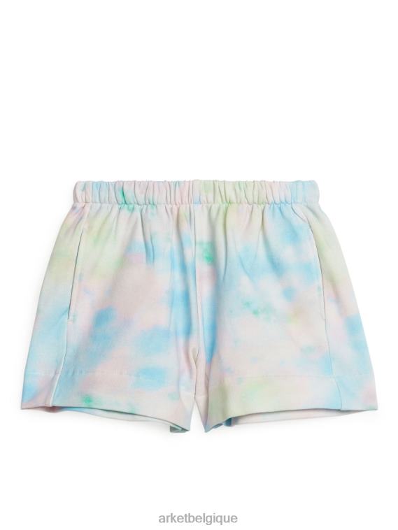 ARKET short en molleton enfants bleu/tie-dye T46DR1539 vêtements