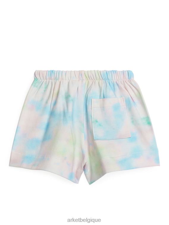 ARKET short en molleton enfants bleu/tie-dye T46DR1539 vêtements