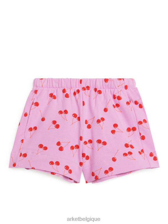 ARKET short en molleton enfants rose/cerises T46DR1553 vêtements