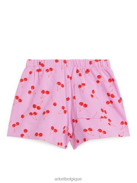 ARKET short en molleton enfants rose/cerises T46DR1553 vêtements