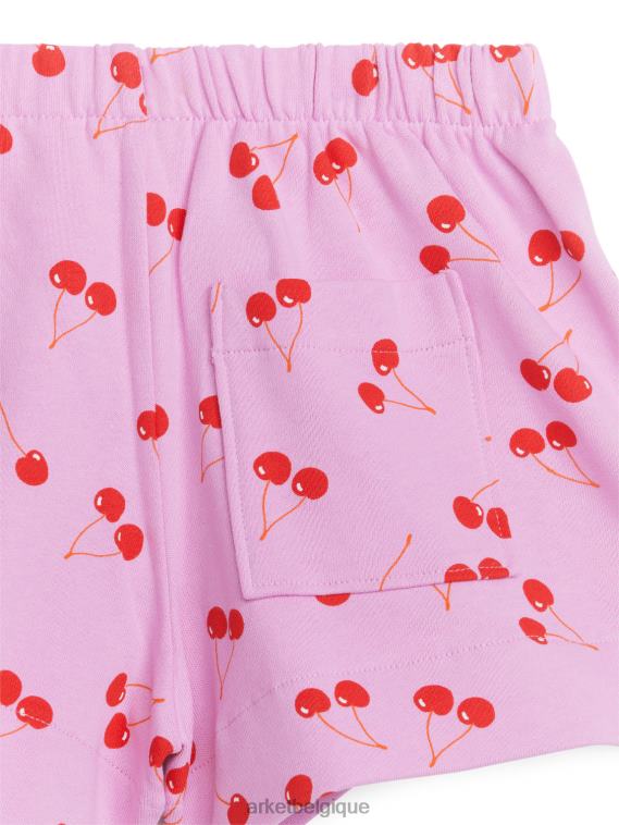 ARKET short en molleton enfants rose/cerises T46DR1553 vêtements