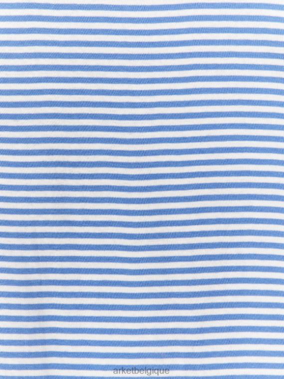 ARKET ensemble de pyjama court en jersey enfants bleu blanc T46DR1669 vêtements