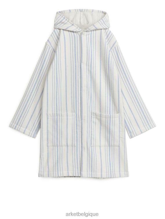 ARKET robe de plage en coton enfants blanc bleu T46DR1667 vêtements