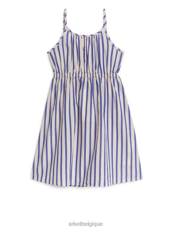 ARKET robe d'été tissée enfants bleu/rayures T46DR1368 vêtements