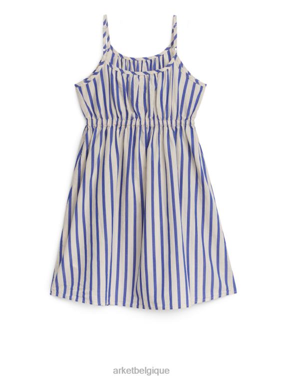 ARKET robe d'été tissée enfants bleu/rayures T46DR1368 vêtements