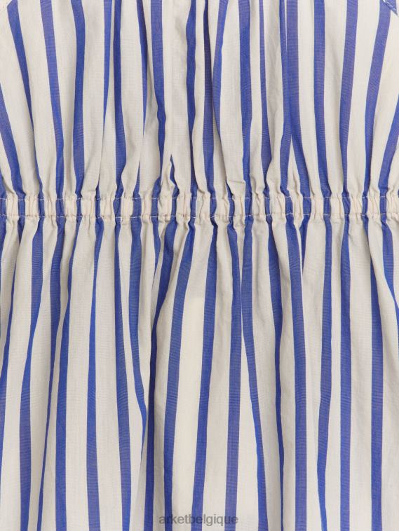ARKET robe d'été tissée enfants bleu/rayures T46DR1368 vêtements